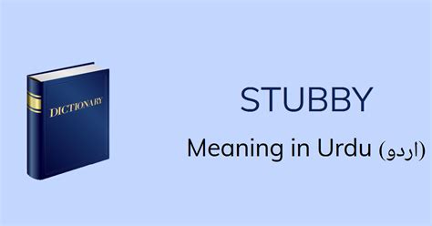 stubby meaning in urdu